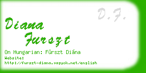 diana furszt business card