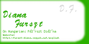 diana furszt business card